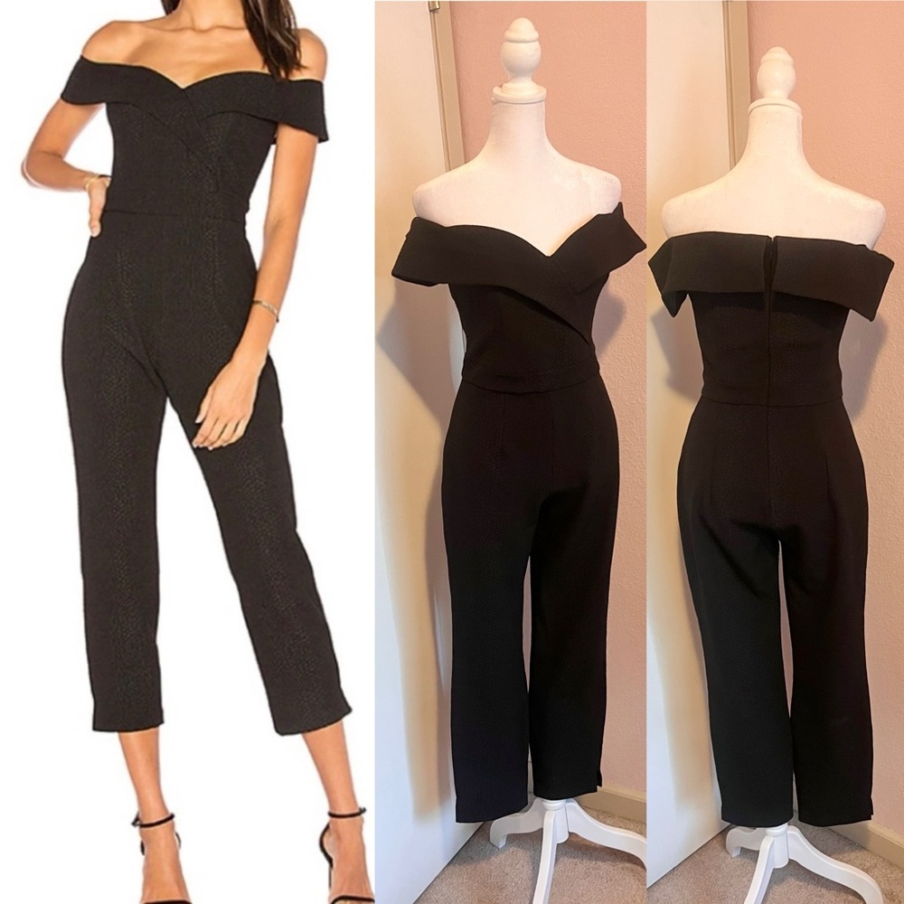 Bella Jumpsuit in Black by Bardot